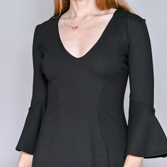 AMANDA UPRICHARD Black Fresno Mini Dress NWT XS - Picture 3 of 7